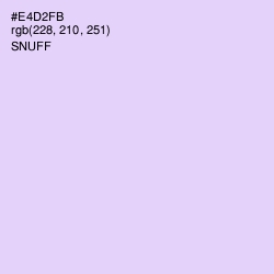 #E4D2FB - Snuff Color Image