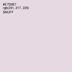 #E7D9E1 - Snuff Color Image