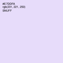 #E7DDFA - Snuff Color Image