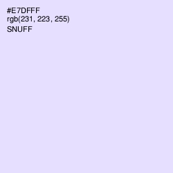 #E7DFFF - Snuff Color Image