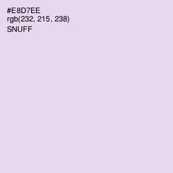 #E8D7EE - Snuff Color Image