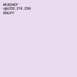 #E8DAEF - Snuff Color Image