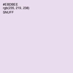 #EBDBEE - Snuff Color Image