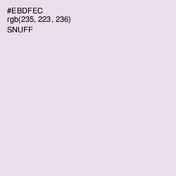 #EBDFEC - Snuff Color Image