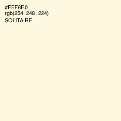 #FEF8E0 - Solitaire Color Image