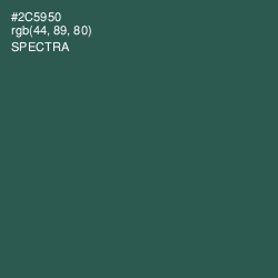 #2C5950 - Spectra Color Image