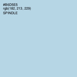 #B6D5E5 - Spindle Color Image