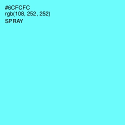 #6CFCFC - Spray Color Image