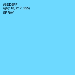 #6ED9FF - Spray Color Image