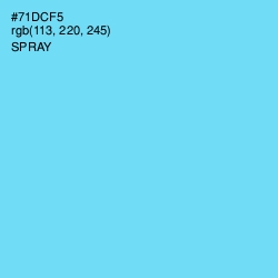 #71DCF5 - Spray Color Image