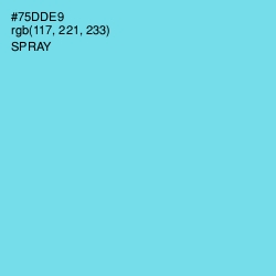 #75DDE9 - Spray Color Image