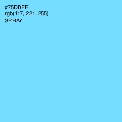 #75DDFF - Spray Color Image