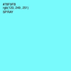 #78F9FB - Spray Color Image