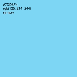 #7DD6F4 - Spray Color Image
