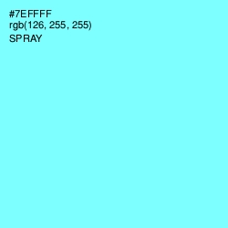 #7EFFFF - Spray Color Image