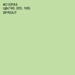 #C1DFA5 - Sprout Color Image