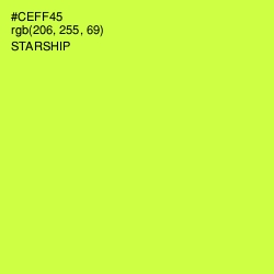 #CEFF45 - Starship Color Image