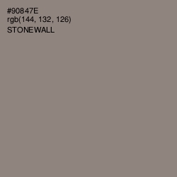 #90847E - Stonewall Color Image