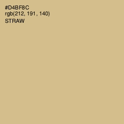 #D4BF8C - Straw Color Image