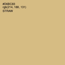 #D6BC83 - Straw Color Image