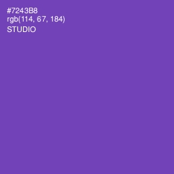 #7243B8 - Studio Color Image