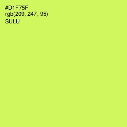 #D1F75F - Sulu Color Image