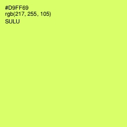 #D9FF69 - Sulu Color Image