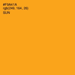 #F9A41A - Sun Color Image