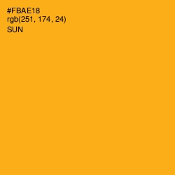 #FBAE18 - Sun Color Image