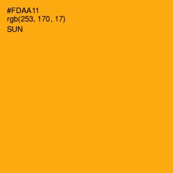 #FDAA11 - Sun Color Image