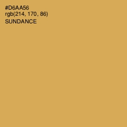 #D6AA56 - Sundance Color Image