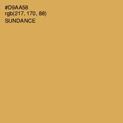 #D9AA58 - Sundance Color Image