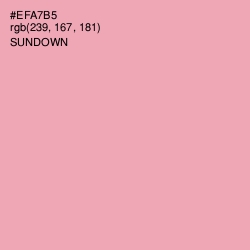 #EFA7B5 - Sundown Color Image