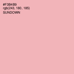 #F3B4B9 - Sundown Color Image
