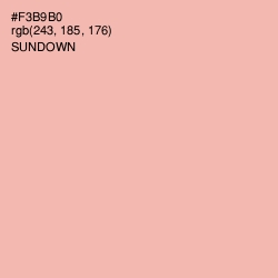 #F3B9B0 - Sundown Color Image