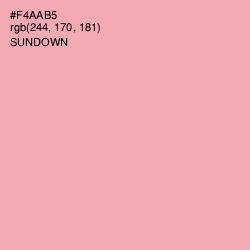 #F4AAB5 - Sundown Color Image