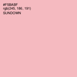 #F5BABF - Sundown Color Image