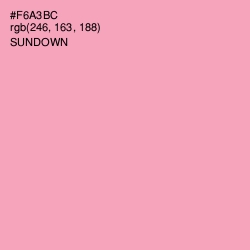 #F6A3BC - Sundown Color Image