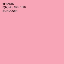 #F8A6B7 - Sundown Color Image