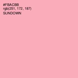 #FBACBB - Sundown Color Image