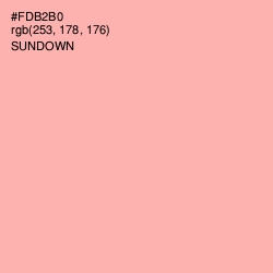 #FDB2B0 - Sundown Color Image