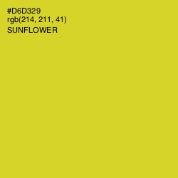#D6D329 - Sunflower Color Image
