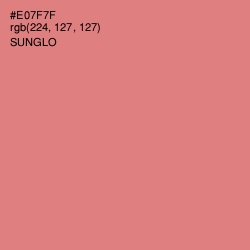 #E07F7F - Sunglo Color Image