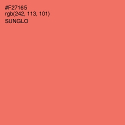#F27165 - Sunglo Color Image