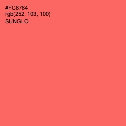#FC6764 - Sunglo Color Image