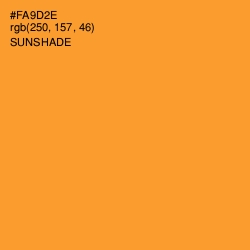#FA9D2E - Sunshade Color Image