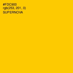 #FDC900 - Supernova Color Image