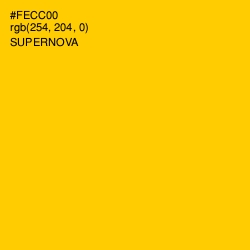 #FECC00 - Supernova Color Image