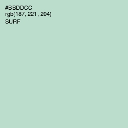 #BBDDCC - Surf Color Image