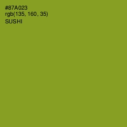 #87A023 - Sushi Color Image